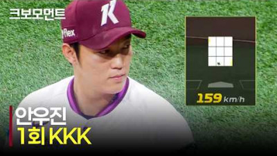 [한화 vs 키움] 키움 안우진의 1회 KKK 아웃카운트 피칭 모음 | 6.12 | 크보모먼트 | KBO 야구 하이라이트