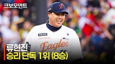 [KIA vs 한화] 승리 단독 1위, 한화 류현진의 6이닝 5K 1실점 아웃카운트 모음 | 6.11 | 크보모먼트 | KBO 야구 하이라이트